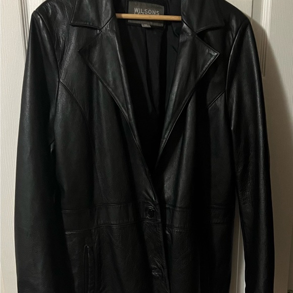 Wilson’s Black Leather Coat - Picture 6 of 6